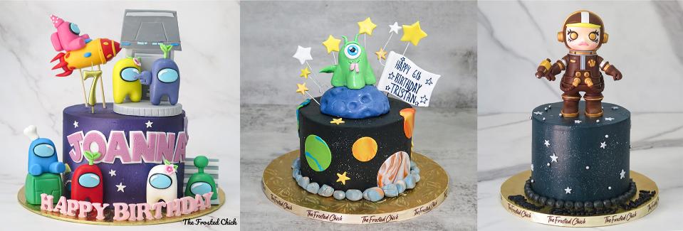 customised galaxy cakes
